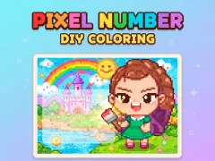 Spēle Pixel Number  DIY Coloring online