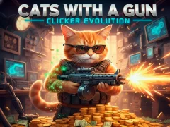 Spēle Cats with a Gun Clicker Evolution online