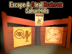 Spēle Escape & Steal Brainrot: Sahur Hills online