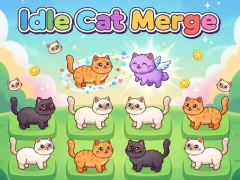 Spēle Idlle Cat Merge online