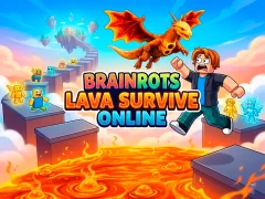 Spēle Brainrots Lava Survive Online online