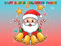 Spēle Easy Santa Coloring Pages online