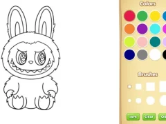 Spēle Labubu Coloring Book online