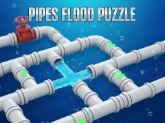 Spēle Pipes Flood Puzzle online