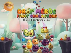 Spēle Drop Merge Fruit Characters online