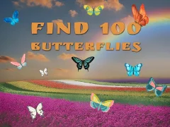 Spēle Find 100 butterflies online