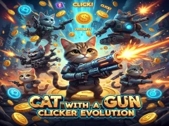 Spēle Cat with a Gun Clicker Evolution online
