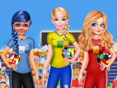 Spēle BFF Princess Vote For  FIFA 2018 Quarter Finals online