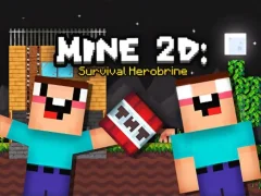Spēle Mine 2D Survival Herobrine online