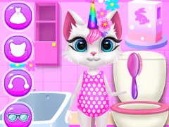 Spēle Kitty Unicorn Daily Care online