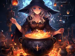 Spēle Anime girls Witchcraft online