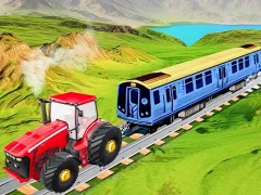Spēle Chain Tractor Train Towing Game 3D online