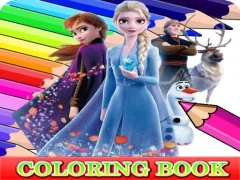 Spēle Coloring Book for Frozen Elsa online