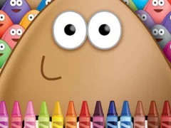 Spēle Pou Coloring online