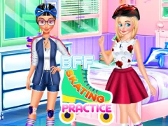Spēle BFF Skating Practice online