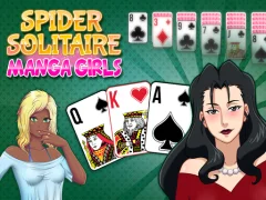 Spēle Spider Solitaire Manga Girls online