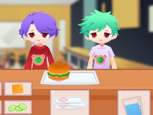 Spēle Burger Rush restorāns online
