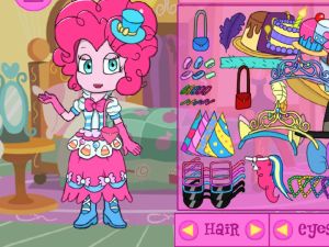 Spēle Mana mazā ponija equestria meiteņu pinkie pīrāgs ģērbjas online