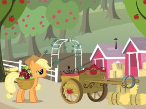 Spēle Mana mazā ponija Applejack ābolu raža online