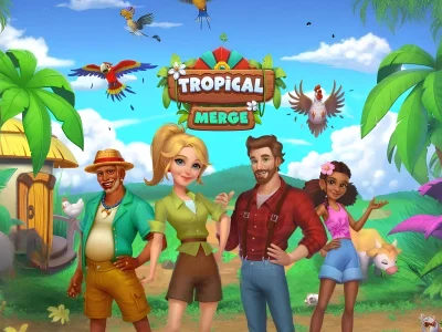 Spēle Tropical Merge online