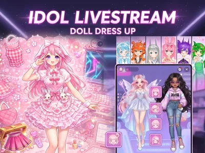 Spēle Idol Livestream: Doll Dress Up online
