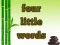 Spēle Four Little Words online