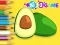 Spēle Coloring Book: Avocado Fruit online