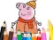 Spēle Coloring Book: Mommy Pig Winter online