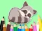 Spēle Coloring Book: Baby Raccoon online
