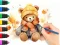 Spēle Coloring Book: Autumn Bear online