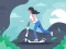 Spēle Electric scooter rides jigsaw online