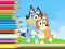 Spēle Coloring Book: Bluey And Bingo Holiday online
