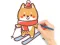 Spēle Coloring Book: Skiing Puppy online