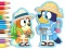 Spēle Coloring Book: Bluey Camping online
