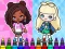 Spēle Coloring Book: Aha World Sporty Girl online