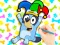 Spēle Coloring Book: Clown Bluey online