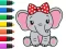 Spēle Coloring Book: Elephant online