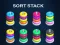 Spēle Sort Stack color Hoop Game online