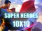 Spēle Super heroes 10х10 online