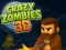 Spēle Crazy Zombies 3D online