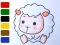 Spēle Baby sheep ColoringBook online