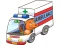 Spēle Cartoon Ambulance Puzzle online