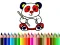 Spēle Back To School: Panda Coloring online