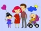 Spēle Happy Family Coloring Book online