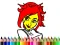 Spēle Back To School: Cute Girl Coloring online