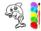 Spēle Dolphin Coloring Book online