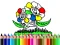 Spēle Back to School: Flowers Coloring online