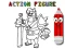 Spēle Back To School: Action Figure Coloring online