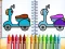 Spēle Cute Bike Coloring Book online