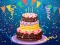 Spēle Birthday cake puzzle online